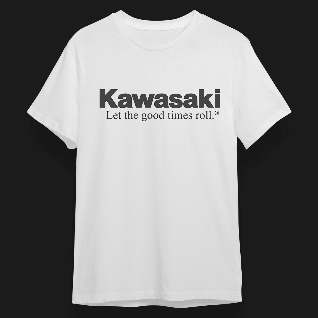 Camiseta Slogan - Branca - Kawasaki